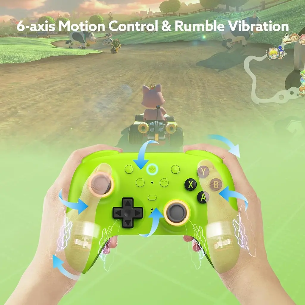 Геймпад 8BitDo Ultimate 2 для Windows і Android, ігровий контролер TMR, Еффект Холла Зелений - фото 3