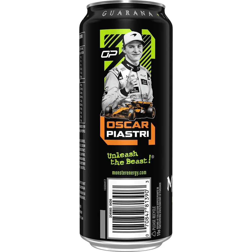 Енергетичний напій Monster Energy Zero Sugar Oscar Piastri 500 мл - фото 2