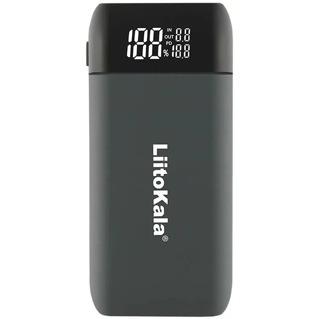 Зарядне пристрій LiitoKala Lii-MP2, QC3.0&PD3.0, Power Bank, без АКБ, Display