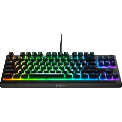 Клавіатура SteelSeries Apex 3 TKL UA USB Black (64831) - фото 4