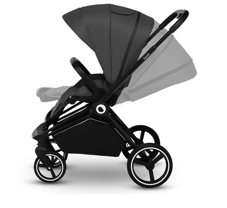 Універсальна коляска 3 в 1 Lionelo Mika Grey Graphite, темно-сіра (LO-MIKA 3IN1 GREY GRAPHITE) - фото 3