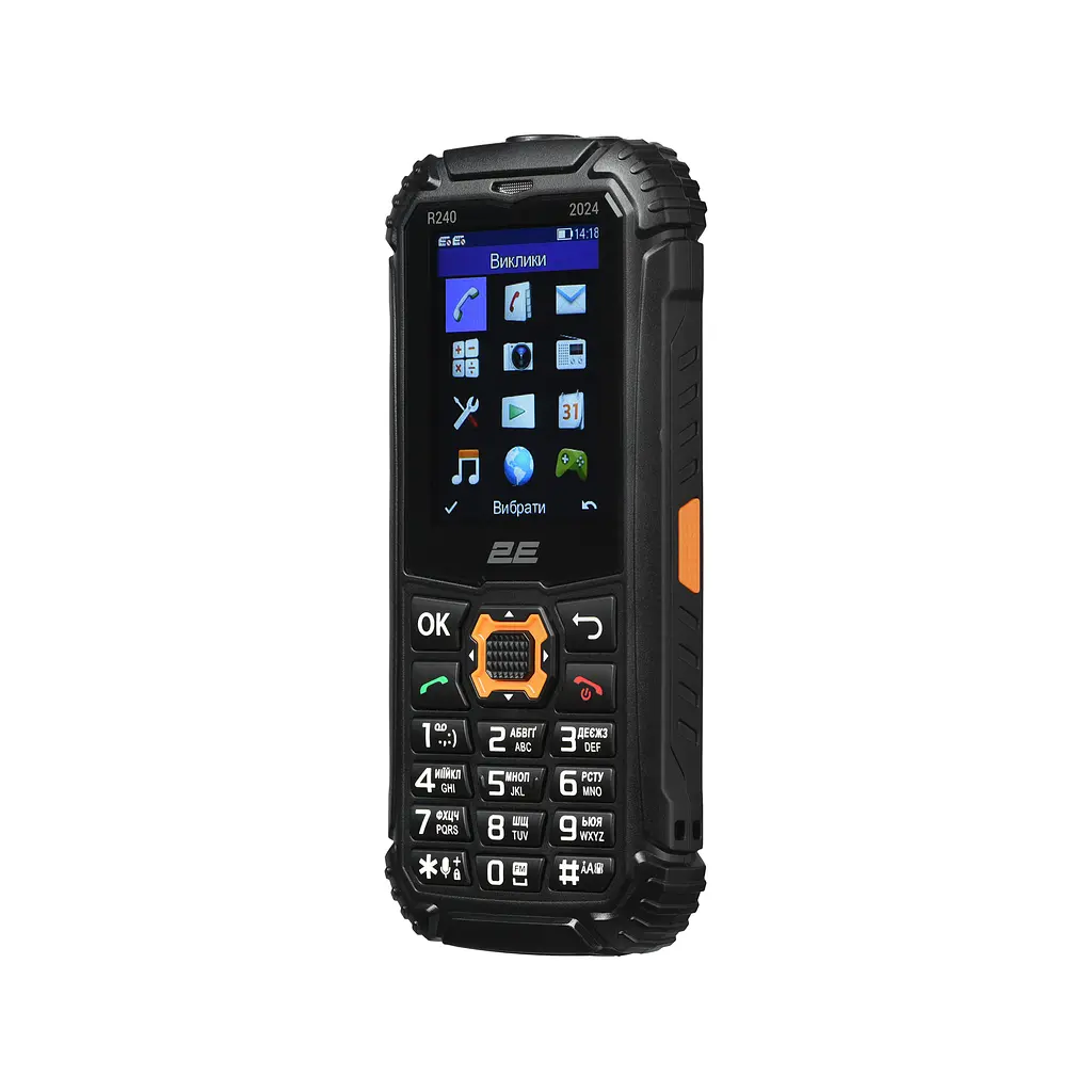 Мобільний телефон R240 2025 2.4" 2SIM, 2500мА•год, чорний 2E teh0019244 - фото 6
