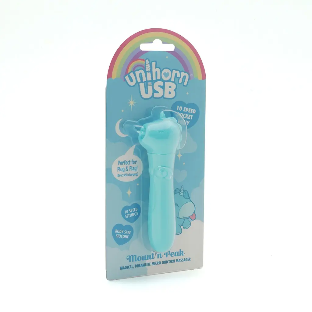 Вібратор-єдиноріжка Unihorn USB Bullet - Mount'n Peak, віброкуля, USB-зарядка, 10 режимів - фото 4
