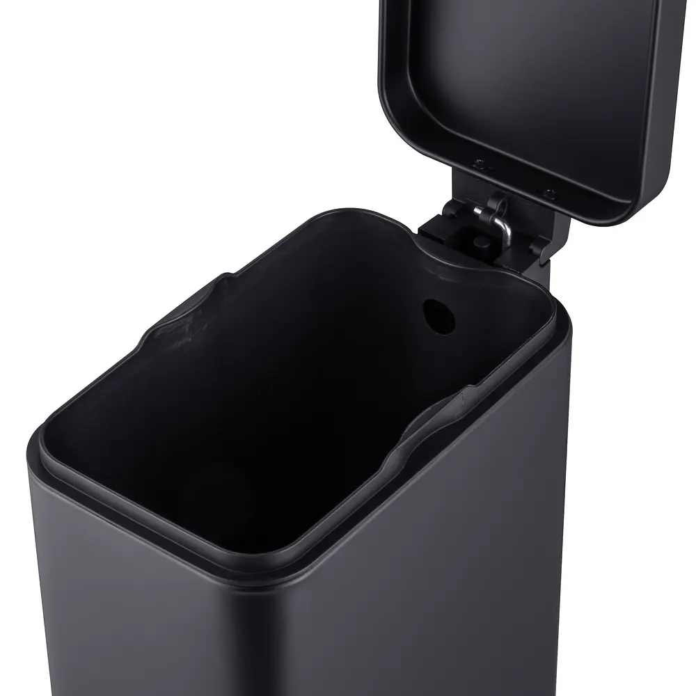 Відро для сміття Mixxus Premium Quadro-TC0105 5 л з плавним закриттям прямокутне Black MI7061, Чорний матовий - фото 8