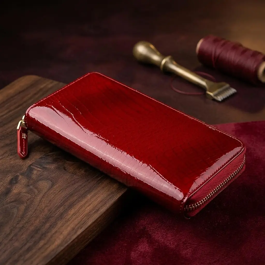 Гаманець жіночий ST Leather 18436 (S7001A) місткий червоний - фото 4