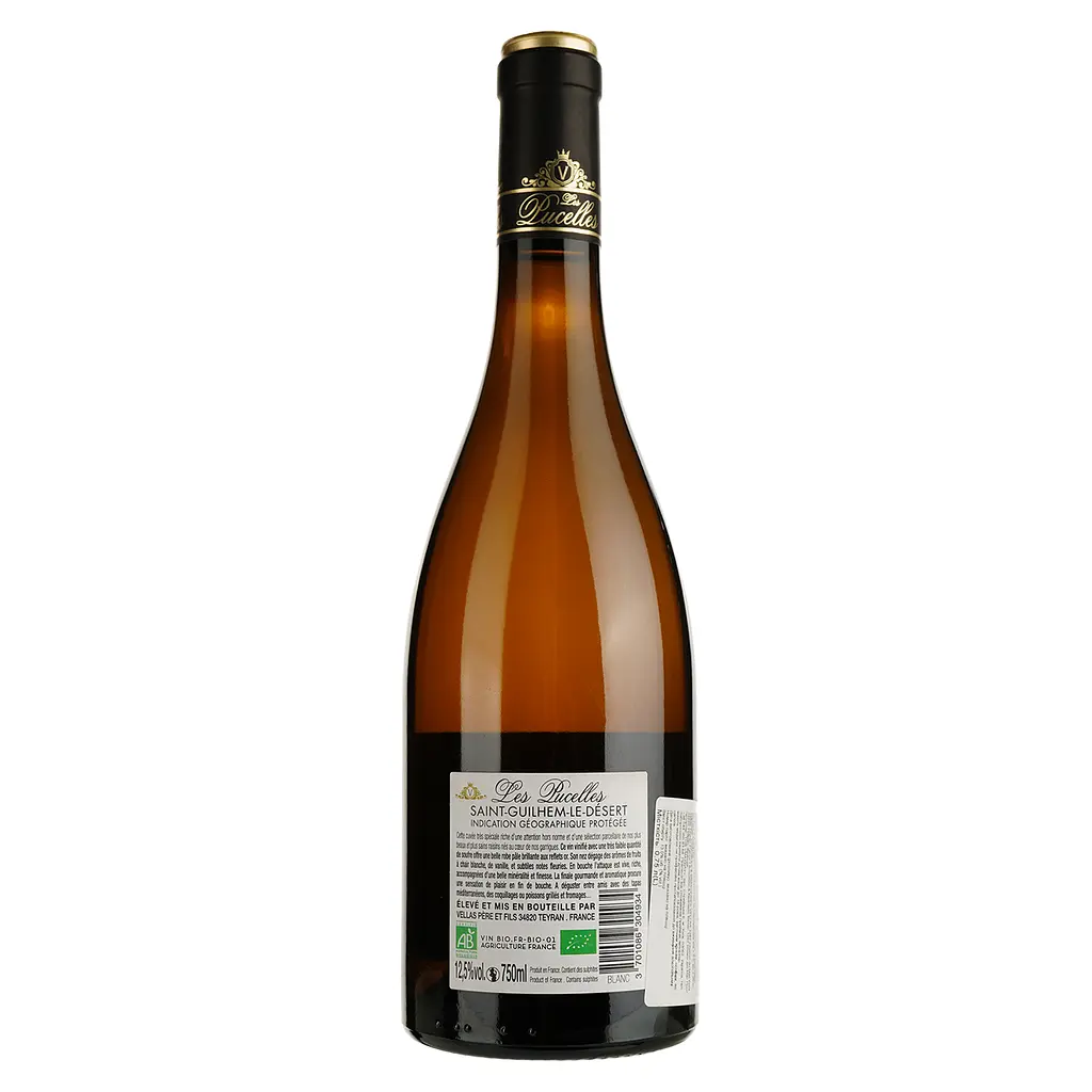 Вино Les Pucelles Blanc IGP Saint Guilhem le Desert белое сухое 0.75 л - фото 2