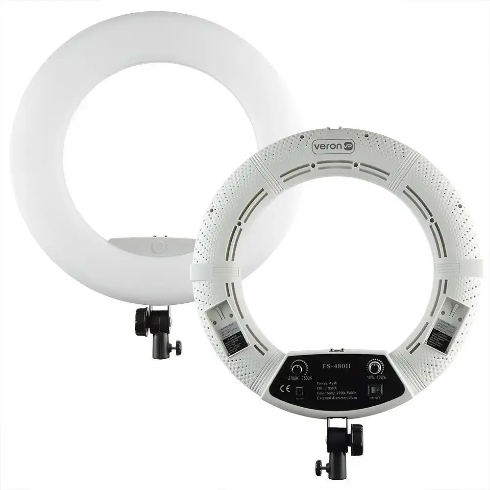 Кільцева LED лампа Veron FS-480 II LSD 45см 48W 2700-7500K White [121983] - фото 3