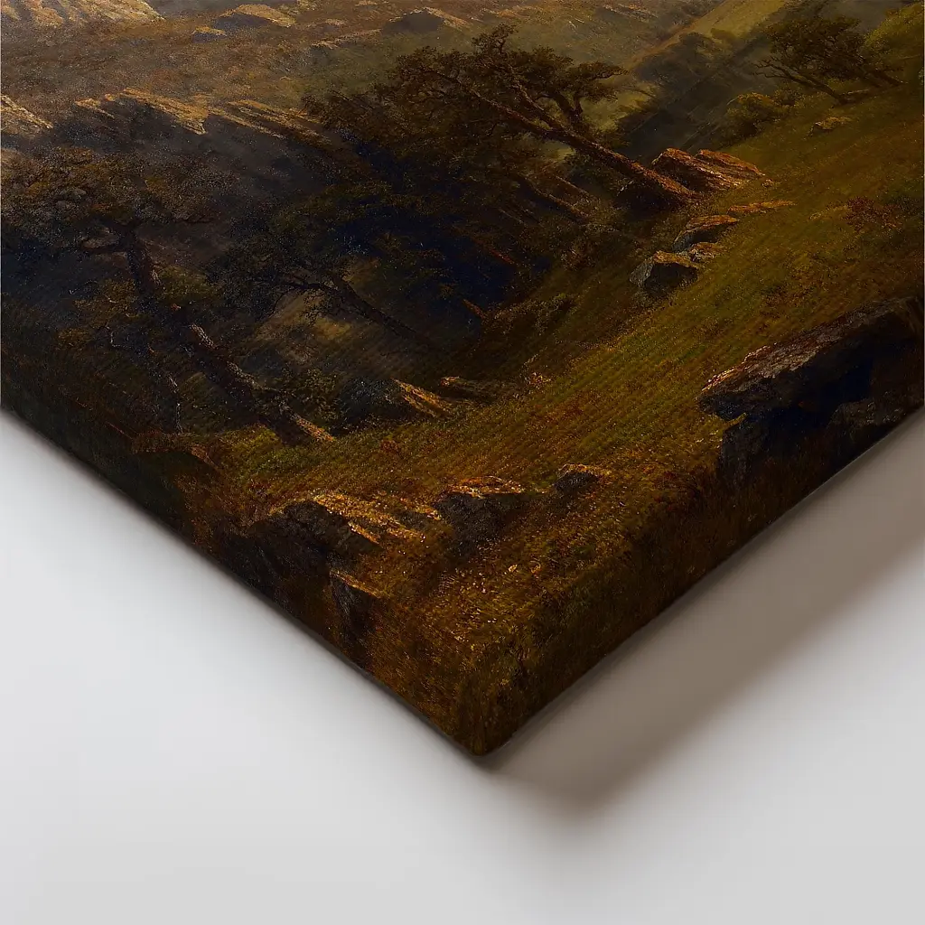 Інтер'єрна картина Краєвид долини Йосеміті, Альберт Бірштадт, Albert Bierstadt, репродукція картини, 60×90 см (id7005) - фото 4