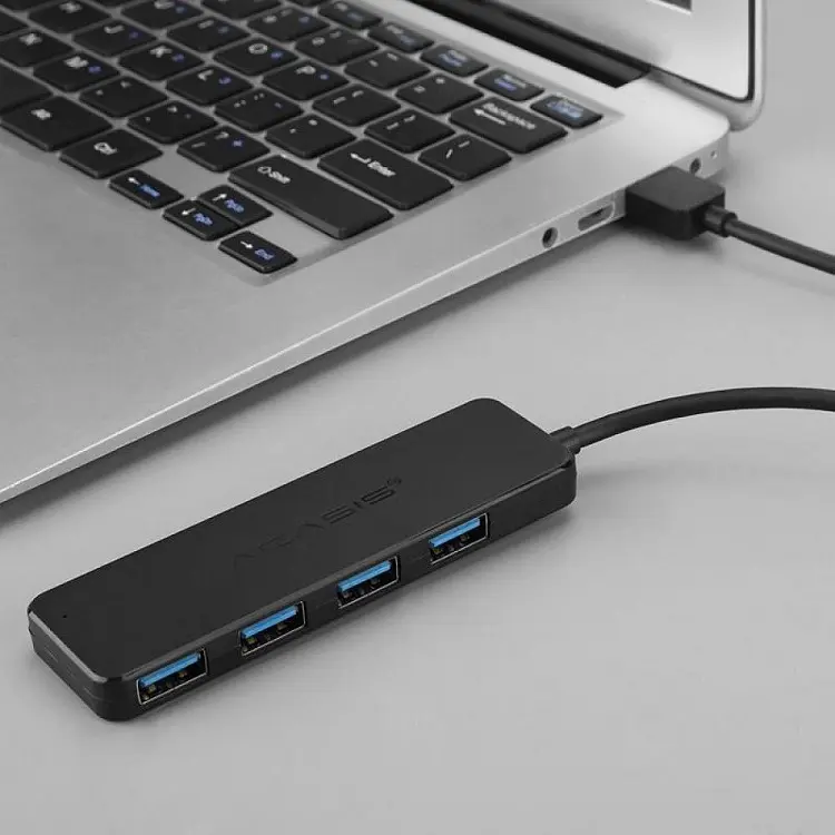 USB hub Acasis AB3-L42 на 4 порти USB 3.0 Чорний - фото 3