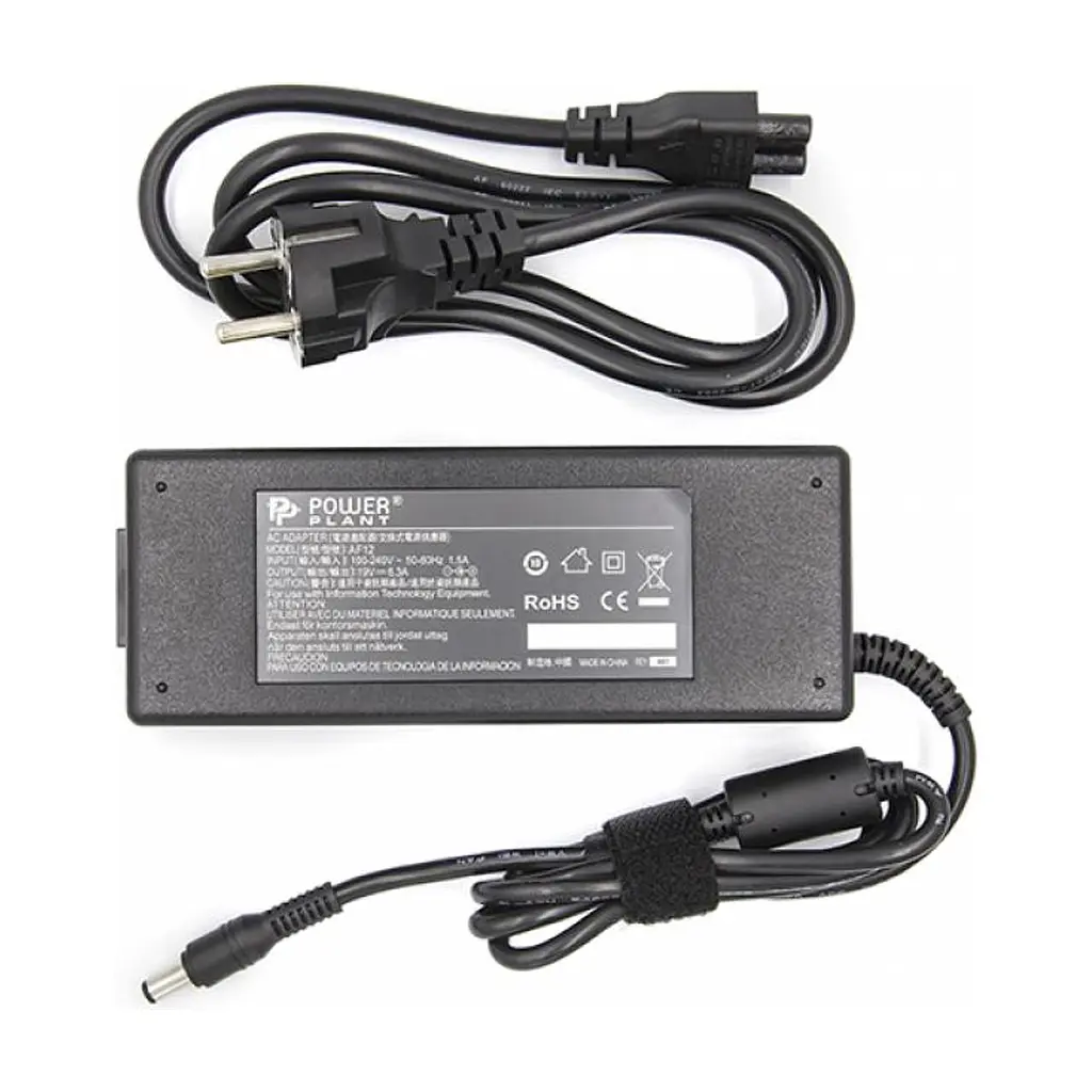 Блок живлення до ноутбуку PowerPlant TOSHIBA 220V, 19V 120W 6.3A (6.3*3.0) (TO120F6330) - фото 2