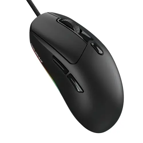 Миша Cougar Minos NEO, Black, USB, оптична (сенсор PixArt PAW3327), 800 - 6200 dpi, 220 IPS, RGB підсвічування, 6 кнопок, 1.8 м - фото 2