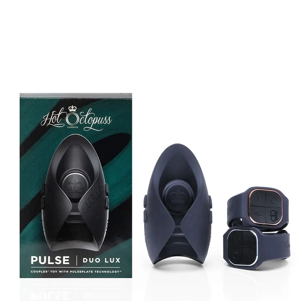 Іграшка для пар Hot Octopuss PULSE DUO LUX, пульсація+вібрація, використання без рук, 2 пульти - фото 11
