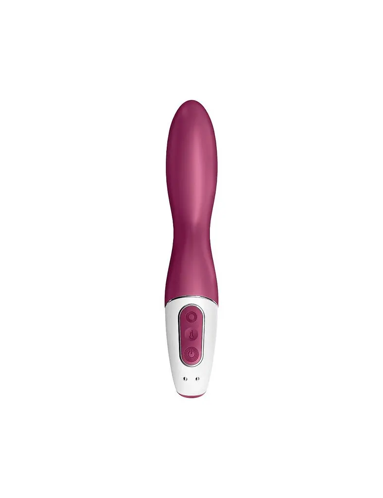 Вібратор Satisfyer Heated Thrill з функцією нагріву, 20.6х3.7 см бордовий - фото 3