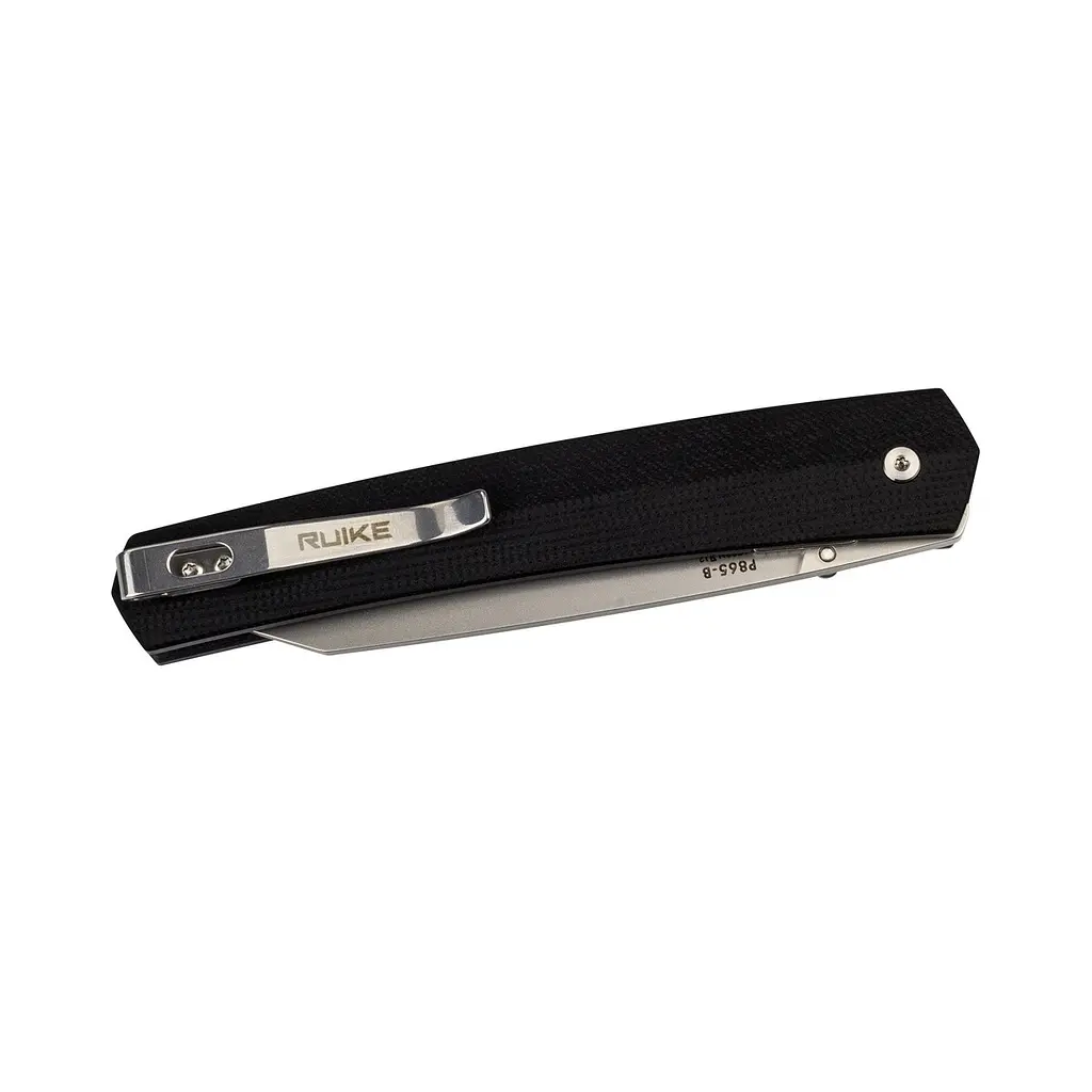 Ніж складаний туристичний Ruike Fang P865-B, (9.1 см) 14C28N/G10 чорний - фото 4