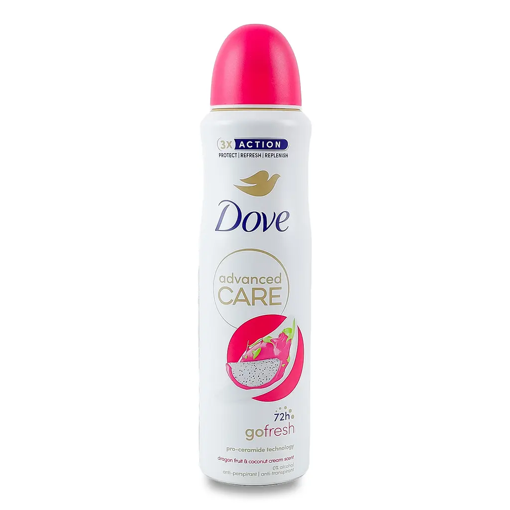 Антиперспірант-аерозоль Dove Пітая та кокосові вершки до 72 годин 150 мл - фото 2