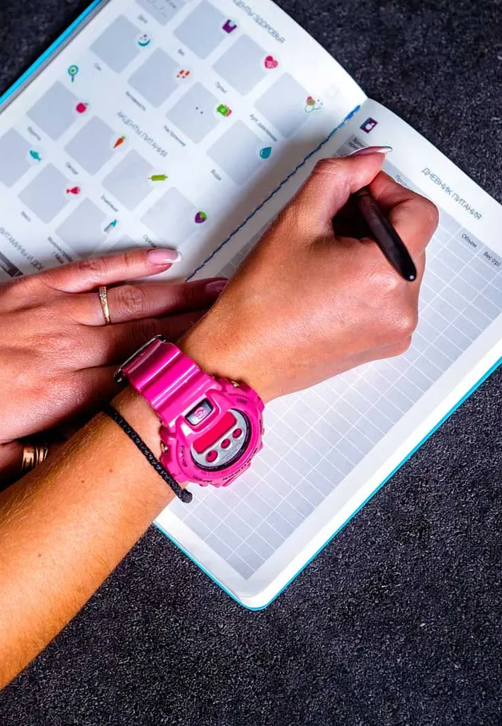 WELLNESS FOR HAPPINESS ежедневник для контроля и планирования режима дня и питания - фото 3