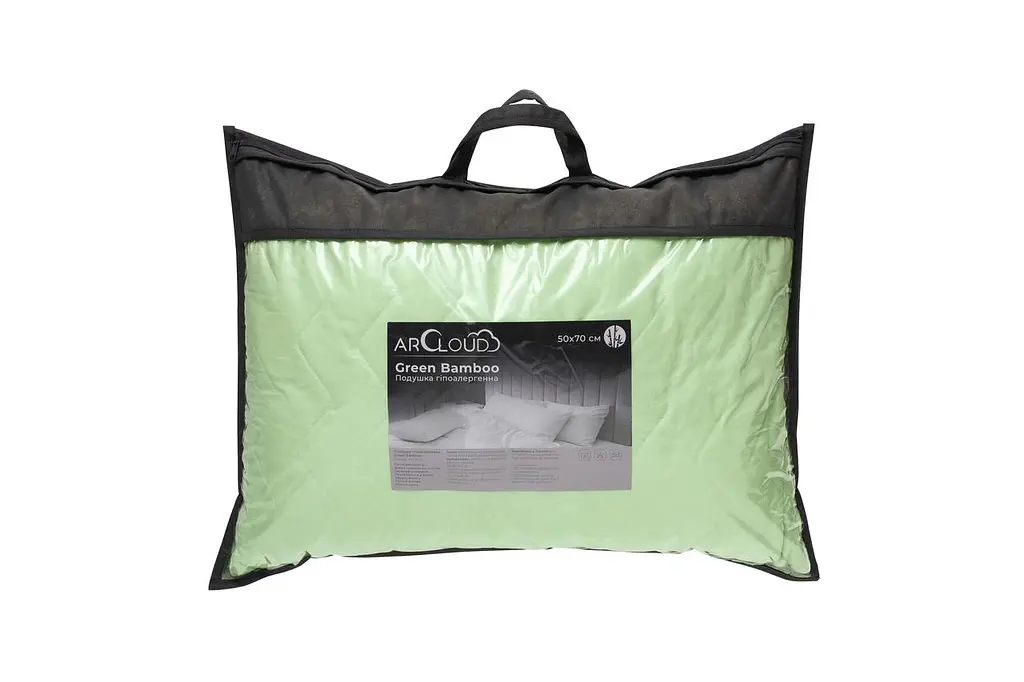 Подушка ArCloud 50x70 - Green Bamboo антиаллергенная - фото 6