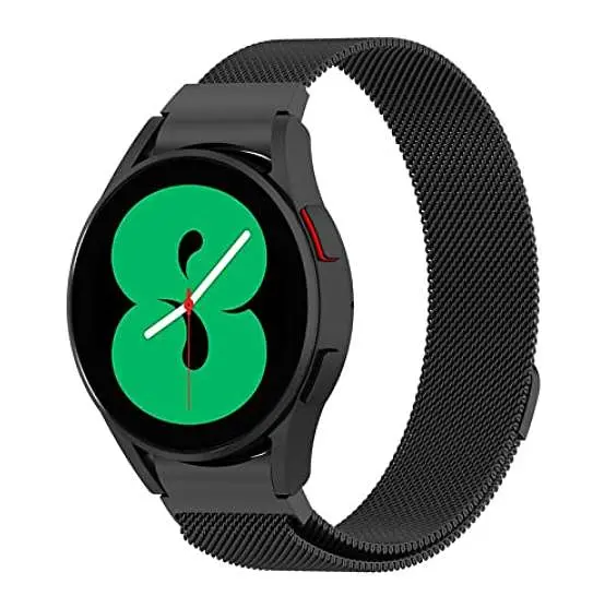 Ремінець із спеціальним конектором BeWatch Samsung Galaxy Watch 4 Milanese loop Чорний (1410207) - фото 3