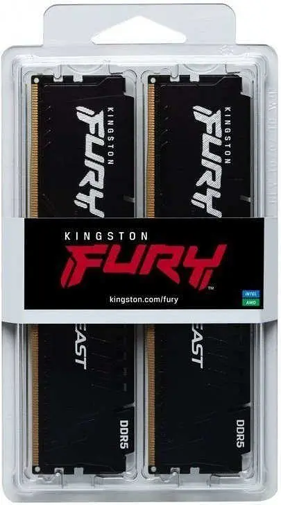 Память для настольных компьютеров Kingston FURY 64 GB (2x32GB) DDR5 6000 MHz Beast EXPO (KF560C30BBEK2-64) - фото 2