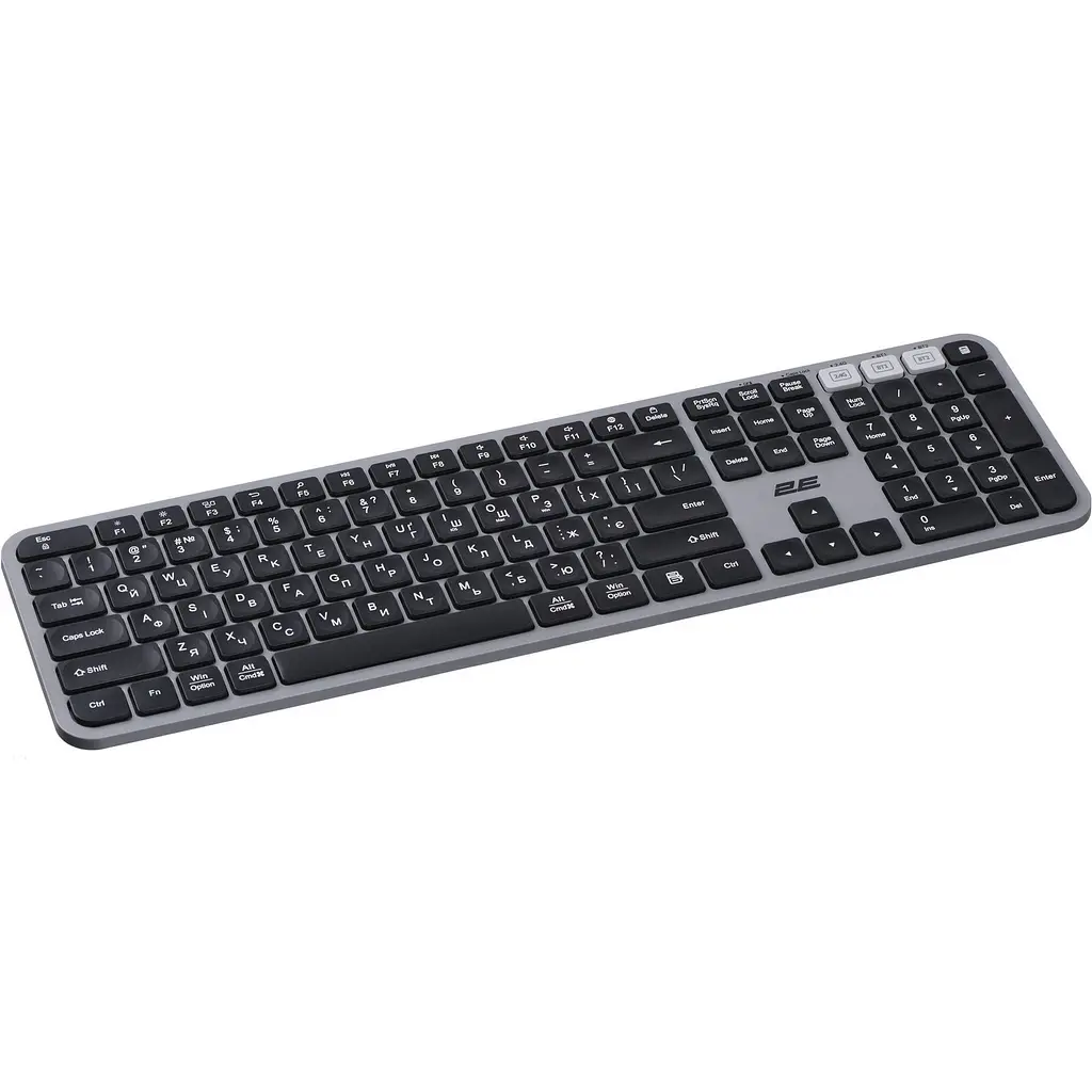 Клавіатура 2E KS240 Wireless UA Grey (2E-KS240WG_UA) [150955] - фото 3