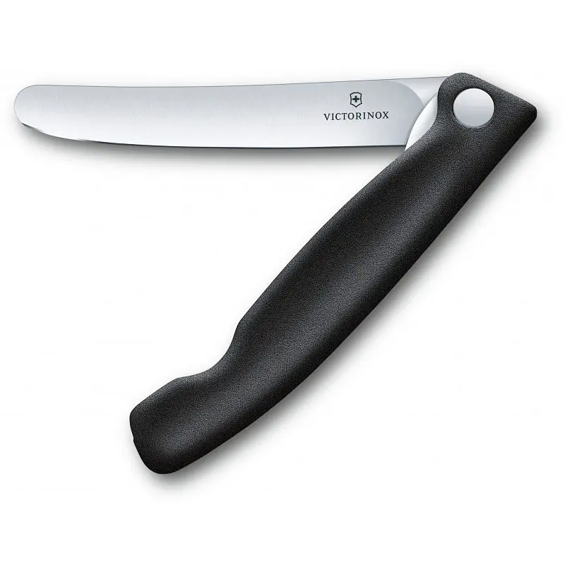 Кухонний ніж Victorinox SwissClassic Foldable Paring лезо 11см з чорн. ручкою (блістер) - фото 2