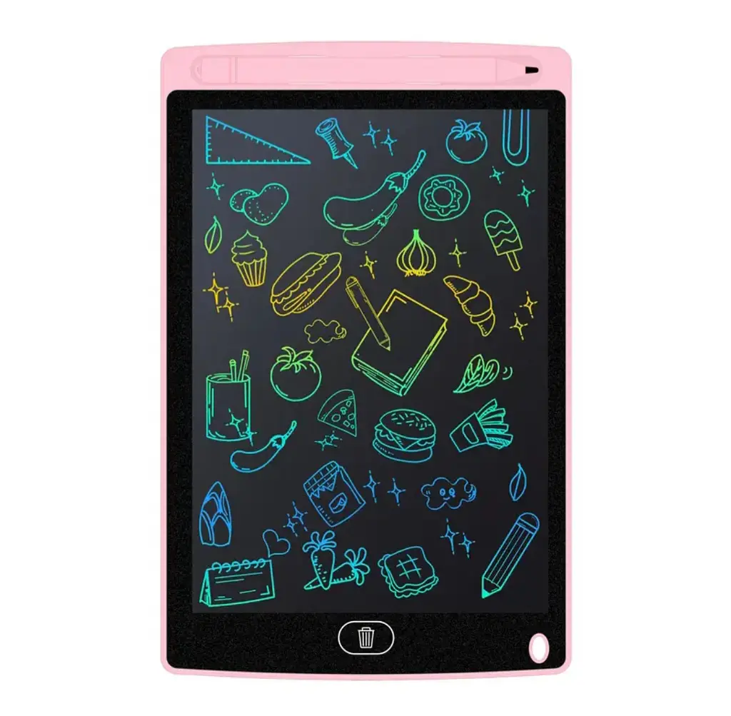 8.5 дюймів РК-планшет для письма, дитячий блокнот для малювання графіті, планшет для малювання. Рожевий - фото 3