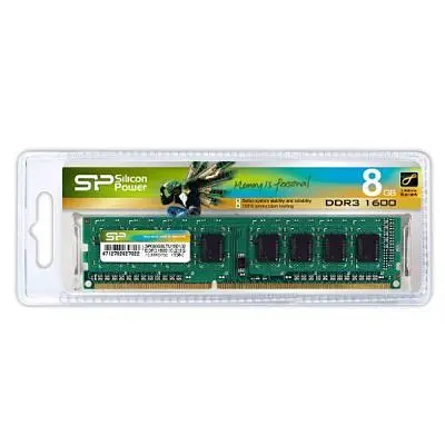 Модуль памяти для компьютера DDR3 8GB 1600 MHz Silicon Power (SP008GBLTU160N02) - фото 2