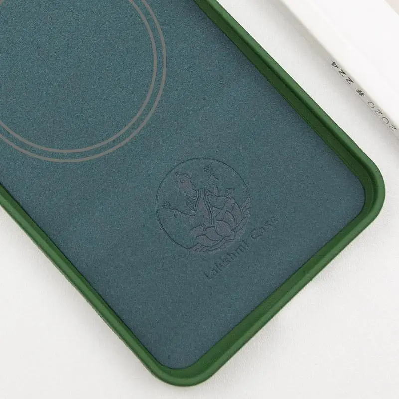 Чохол Silicone Cover Lakshmi Full Camera (AA) with MagFit для Google Pixel 9 Pro XL Зелений / Dark green - фото 2