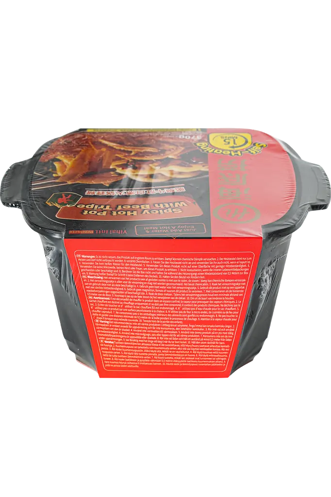 Лапша быстрого приготовления с говядиной Haidilao Spicy Hot Pot Beef Tripe острая 370 г - фото 3