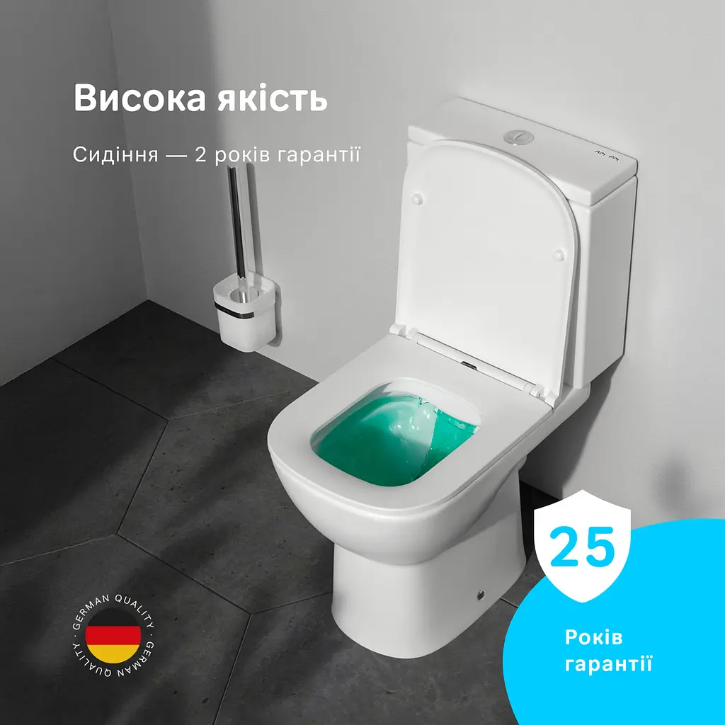 Унітаз-компакт AM.PM Pride Aquaspin із сидінням з мікроліфтом CPA8900SC - фото 3