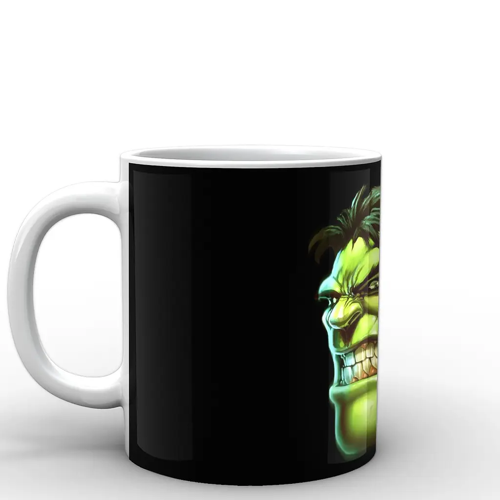 Кухоль GeekLand Халк Hulk фан арт HU.02.037 330 мл білий - фото 2