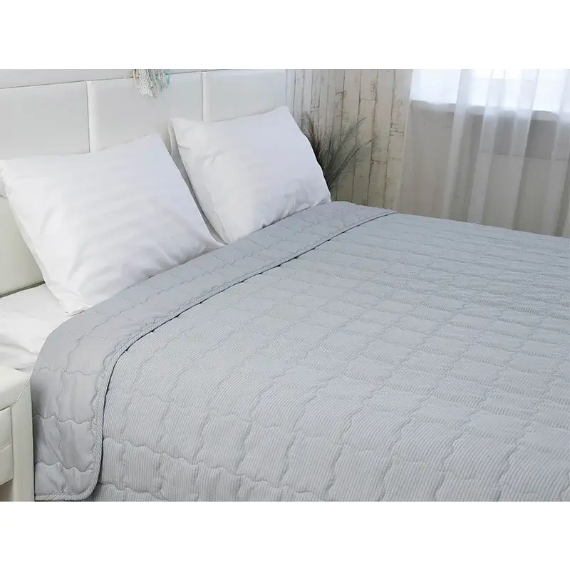Покривало Руно двостороннє декоративне Soft Line 150х212 см сіре - фото 7