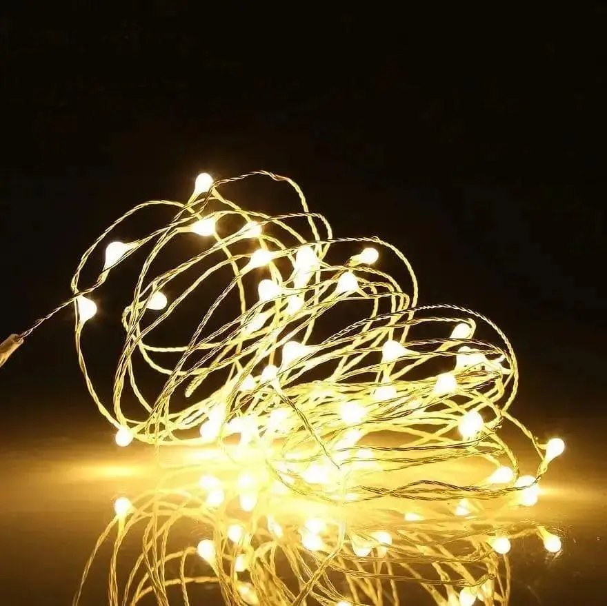 Універсальна гірлянда 5м Батарейка+USB тепле світло 300 LED ∙ Гірлянда Батарейка+USB лісочка 5м з 300 LED - фото 4