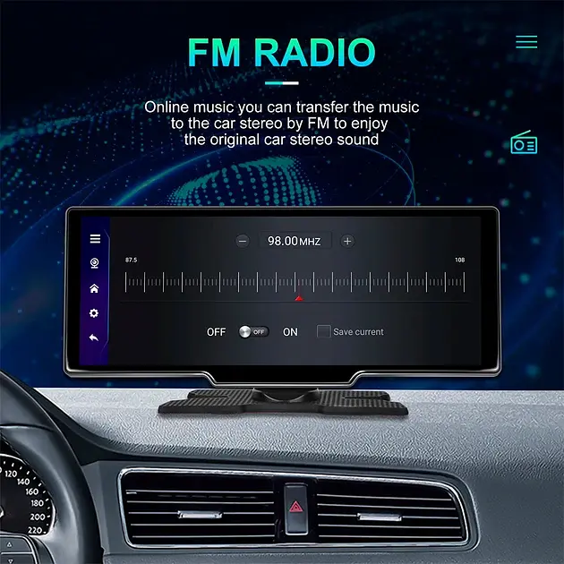 Відеореєстратор Wi-Fi Carplay та Android Auto Чорний (1014-605-00) - фото 3