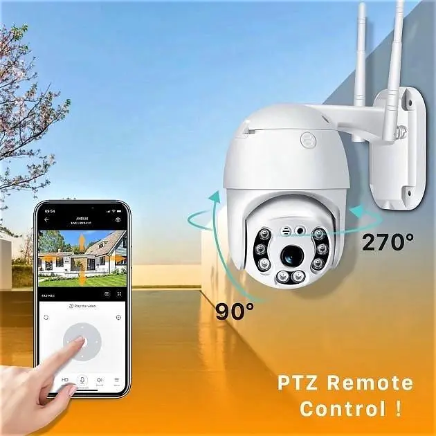 Камера відеоспостереження XPRO PTZ N4 WIFI 4MP кут огляду 355° (41814-PTZ N4 WIFI 4MP_1109) - фото 9