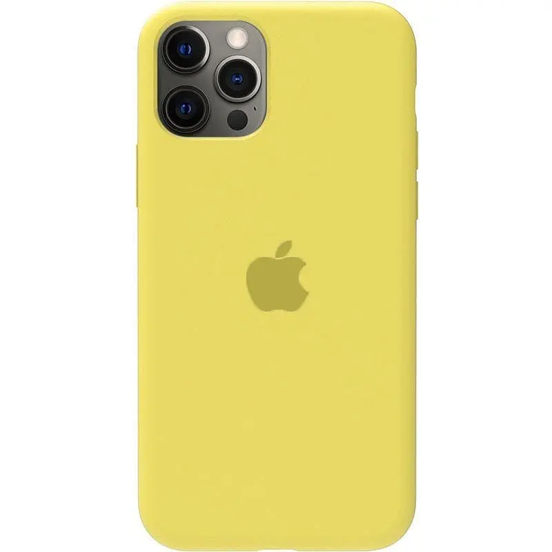 Чохол-накладка Toto Silicone Full Protection Case Apple iPhone 12 Pro Max Lemon Yellow - фото 2
