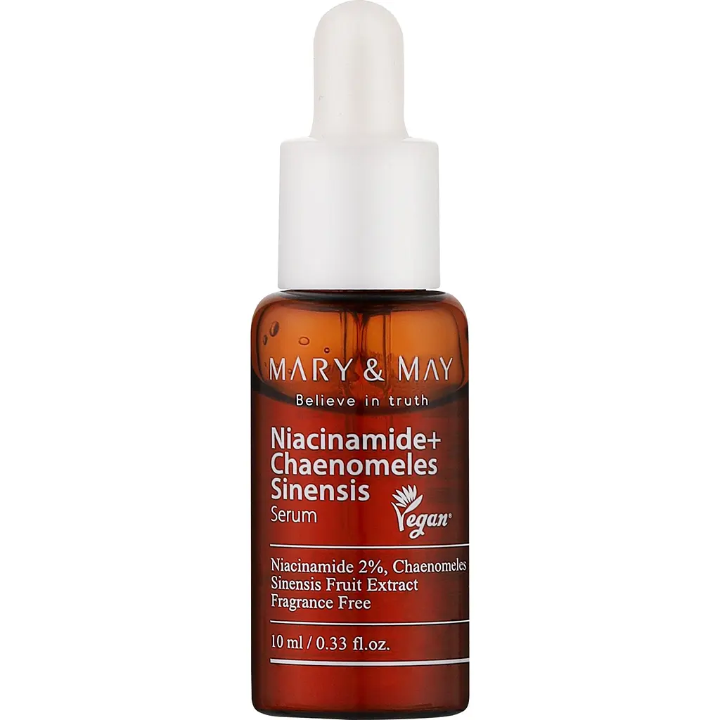 Сироватка для обличчя Mary & May Niacinamide + Chaenomeles Sinensis Serum освітлювальна 10 мл - фото 2