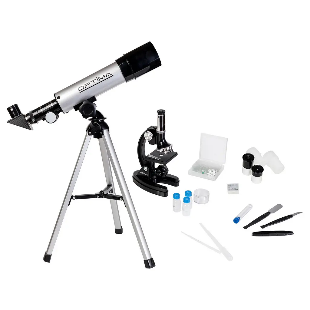 Мікроскоп Optima Universer 300x-1200x + Телескоп 50/360 AZ в кейсі (MBTR-Uni-01-103) - фото 3