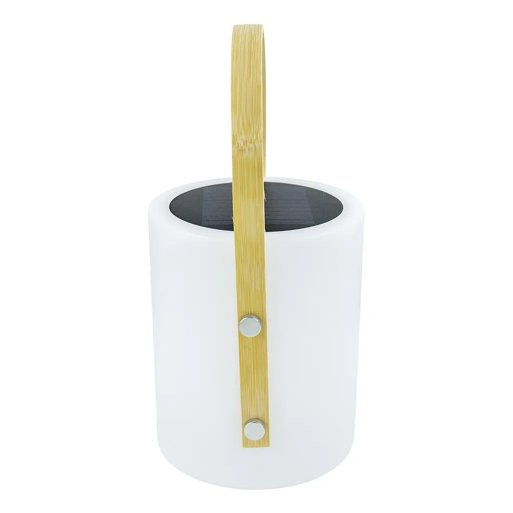 Ліхтар кемпінговий Bo-Camp Longford Solar 150 Lumen Bamboo/White (5818878) - фото 4