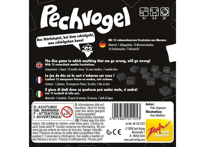 Настольная игра Zoch Грустная птица (Pechvogel) (англ.) (601105125) - фото 3