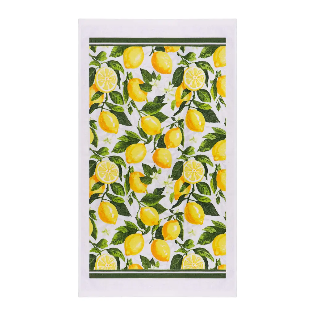 Набір рушничків Ardesto Sicilian lemons 38х63см, 2шт, 100% бавовна (ART3863LM) - фото 3