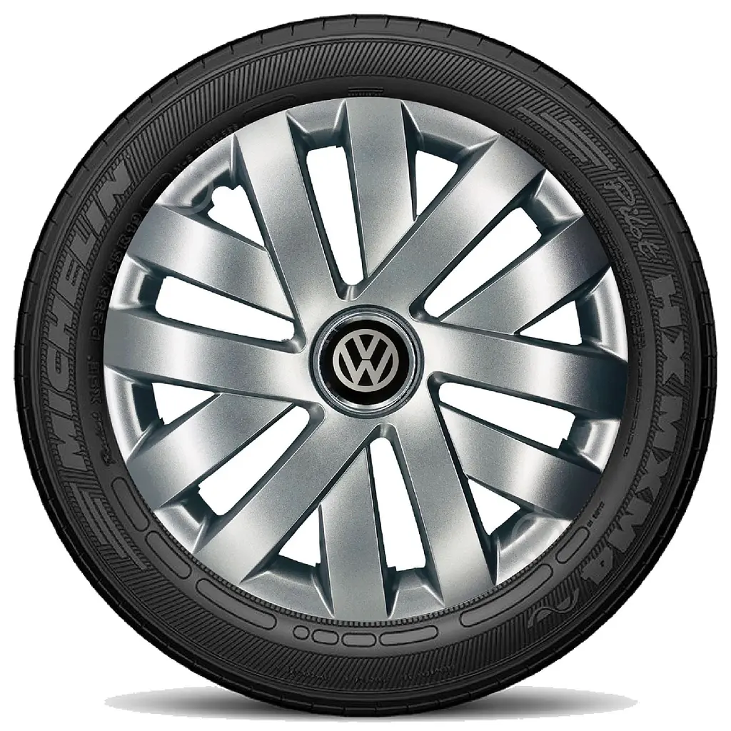 Ковпак колеса з емблемою Volkswagen SKS409 R16 сірий з логотипом на вибір 4 шт