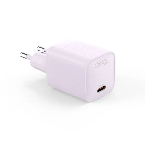 Сітчастий зарядний пристрій XO L146(EU) PD20W Single USB-C Charger Фіолетовий - фото 4