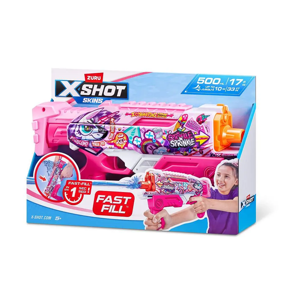 X-Shot Водний бластер Fast-Fill Skins Hyperload Unicorn Splash Zuru art. 11854E - фото 2