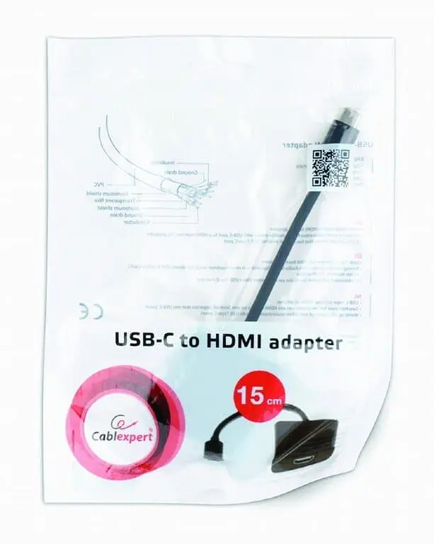 Переходник Cablexpert USB3.1 Type C - HDMI, 0,15 м, Black (A-CM-HDMIF-01) - фото 2