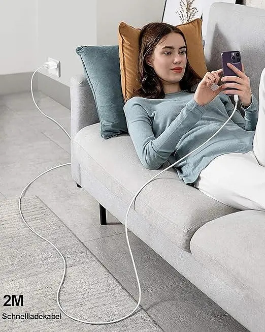 Зарядний пристрій USB-C 25W PD з кабелем 2 м для iPhone та iPad - фото 5