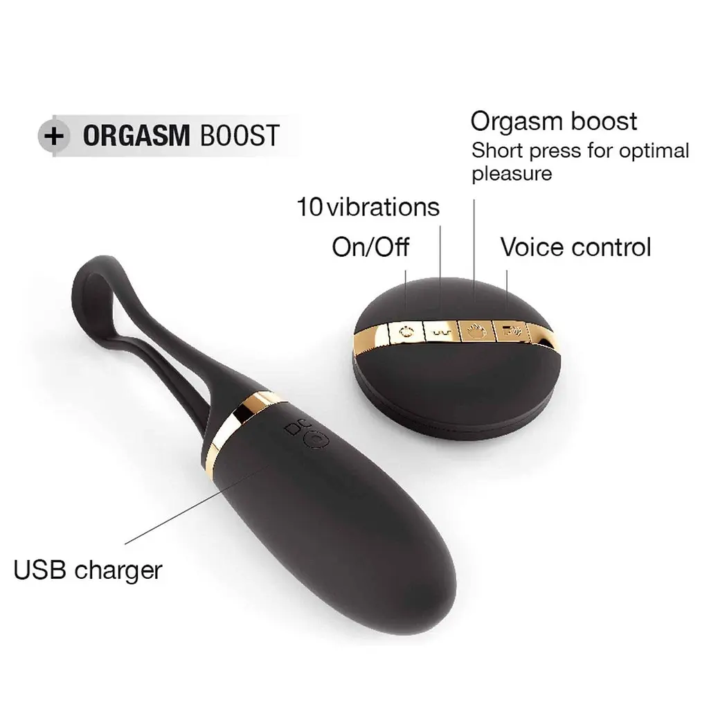 Виброяйцо Dorcel Secret Delight Gold 12.5 см чёрный - фото 8