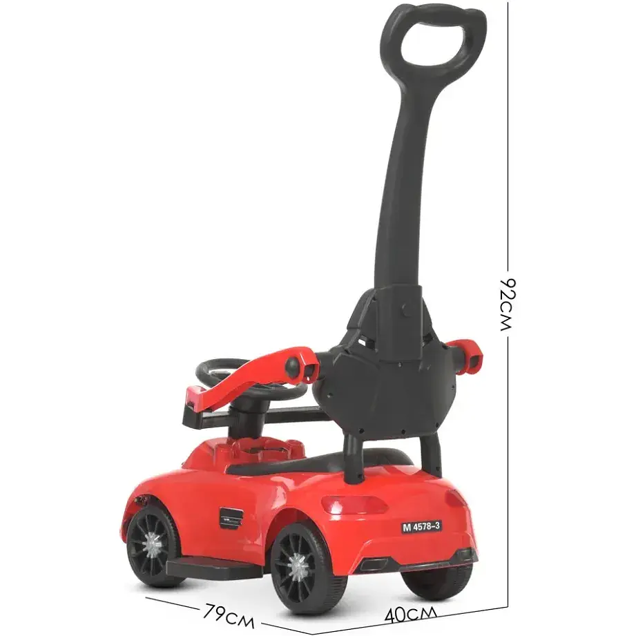 Каталка-толокар Bambi Racer M 4578-3 музичний червоний - фото 4