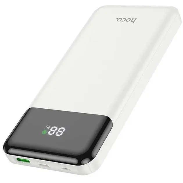 Внешний аккумулятор Hoco J102 Cool figure 10000 mAh (22.5W) белый - фото 2
