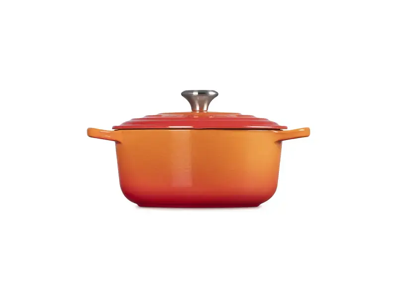 Каструля Le Creuset Signature Cast Iron Round Casserole 20 см Flame (21177200902430) - фото 4